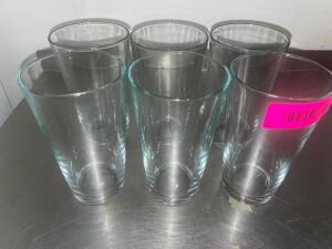 (6) 16 OZ MIXING GLASSES