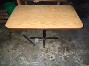 (2) 42" X 27" LAMINATE WOOD TABLES