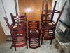 (6) ASSORTED WOODEN BAR STOOLS AND CHAIRS.