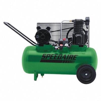 DESCRIPTION: (1) PORTABLE AIR COMPRESSOR BRAND/MODEL: SPEEDAIRE #52YM09 RETAIL$: $791.57 DA SIZE: 15 GAL QTY: 1