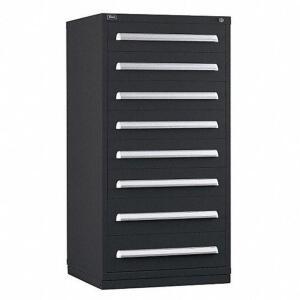 DESCRIPTION: (1) MODULAR DRAWER CABINET BRAND/MODEL: VIDMAR #12C812 INFORMATION: BLACK RETAIL$: $2,585.67 SIZE: 30X27X59 8 DRAWER QTY: 1