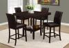 DESCRIPTION: (1) COUNTER HEIGHT DINING TABLE BRAND/MODEL: MONARCH SPECIALTIES #I1900 INFORMATION: ESPRESSO RETAIL$: $430.00 SIZE: 42"X 42"X 36" QTY: 1