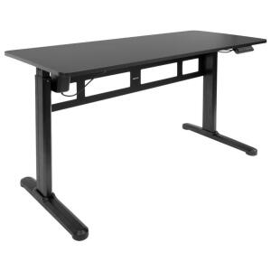 DESCRIPTION: (1) ADJUSTABLE STANDING DESK BRAND/MODEL: MOUNT-IT #MI799 INFORMATION: BLACK RETAIL$: $449.99 SIZE: 55.1"X23.6"X29.1-47.2" QTY: 1