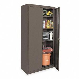 DESCRIPTION: (1) STORAGE CABINET BRAND/MODEL: GRAINGER #1UEZ4A INFORMATION: GREY RETAIL$: $375.97 SIZE: 36"X 18"X72" QTY: 1