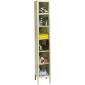 DESCRIPTION: (1) 6-TIER/6 DOOR SAFETY VIEW LOCKERS BRAND/MODEL: GLOBAL INDUSTRIES #WG562662 INFORMATION: TAN, MUST SEE INSPECTION RETAIL$: $389.95 SIZ