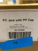 DESCRIPTION: (3) PACKS OF (12) ROUND JARS BRAND/MODEL: LAB SAFETY/32V492 INFORMATION: WIDE MOUTH/PLASTIC RETAIL$: $27.00 PER PK OF 12 SIZE: 2.87"X 2.5 - 2