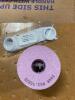 DESCRIPTION: (1) GRINDING WHEEL BRAND/MODEL: NORTON/69078657657 INFORMATION: PINK/MAX RPM: 10420 RETAIL$: 41.25 PER PK OF 3 SIZE: 3" X 2-3/4" X 1" QTY - 3