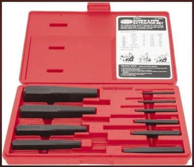 DESCRIPTION: (1) EXTRACTOR SET BRAND/MODEL: PROTO/J9500B INFORMATION: 10-PIECES/RED CASE RETAIL$: $141.38 SIZE: 3/16" TO 2" QTY: 1