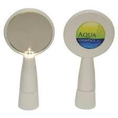 DESCRIPTION: (7) INSPECTION MIRROR WITH LIGHT BRAND/MODEL: AQUA CHEMPACS LLC #2-1593 INFORMATION: WHITE RETAIL$: $15.00 EA QTY: 7