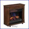 DESCRIPTION: (1) ELECTRIC FIREPLACE HEATER WITH WOODEN MANTEL BRAND/MODEL: CHIMNEYFREE #18IRM9984-C325W RETAIL$: $300.00 EA SIZE: 27" QTY: 1