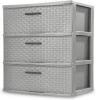 DESCRIPTION: (1) 3 DRAWER TOWER ORGANIZER BRAND/MODEL: STERLITE #2530 INFORMATION: GREY RETAIL$: $45.00 EA SIZE: 21X15X24 QTY: 1