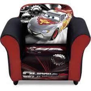 DESCRIPTION: (1) UPHOLSTERED SCULPTED CHAIR BRAND/MODEL: DELTA CHILDREN INFORMATION: DISNEY PIXAR CARS RETAIL$: $50.00 EA SIZE: KIDS SIZE QTY: 1