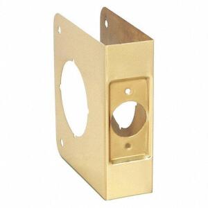 DESCRIPTION: (15) DOOR REINFORCER BRAND/MODEL: GRAINGER/1HEZ4 INFORMATION: POLISHED BRASS RETAIL$: 40.96 EACH SIZE: 4-1/2"X 2-3/8"BACKSET X 4-1/8"W QT