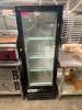 DESCRIPTION: AVANTCO GLASS DOOR MERCHANDISER COOLER MODEL 178GDC10WCB QTY: 1 - 2