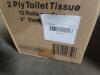 DESCRIPTION: (1) CASE OF (12) JUMBO BATH TISSUE BRAND/MODEL: GEN #392A97 RETAIL$: $50.00 EA SIZE: 2-PLY 9" QTY: 1 - 3