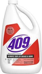 DESCRIPTION: (2) MULTI SURFACE CLEANER BRAND/MODEL: FORMULA 409 #00636 INFORMATION: CITRUS RETAIL$: $8.25 EA SIZE: 64 OZ QTY: 2