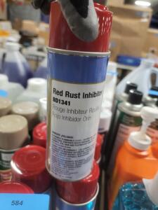 DESCRIPTION: (6) RUST INHIBITOR SPRAY PAINT BRAND/MODEL: CLASS C SOLUTIONS #BD1341 INFORMATION: RED RETAIL$: $12.34 EA SIZE: 12 OZ QTY: 6