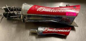 DESCRIPTION: BUDWEISER TAP HEAD AND HANDLE. QTY: 1