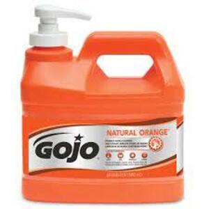 DESCRIPTION: (1) HAND CLEANER BRAND/MODEL: GOJO INFORMATION: NATURAL ORANGE RETAIL$: $23.57 EA SIZE: 64 OZ QTY: 1