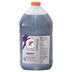 DESCRIPTION: (2) SPORTS DRINK CONCENTRATE BRAND/MODEL: GATORADE INFORMATION: GRAPE RETAIL$: $17.17 EA SIZE: 1 GALLON QTY: 2