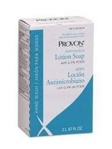 DESCRIPTION: (2) ANTIMICROBIAL LOTION SOAP BRAND/MODEL: PROVON RETAIL$: $10.00 EA SIZE: 2L QTY: 2