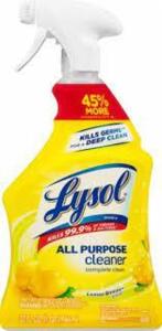 DESCRIPTION: (6) ALL PURPOSE CLEANER BRAND/MODEL: LYSOL INFORMATION: LEMON RETAIL$: $6.00 EA SIZE: 32 FL OZ QTY: 6