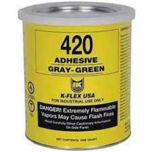 DESCRIPTION: (2) ADHESIVE BRAND/MODEL: K-FLEX #800-373-[TN RETAIL$: $14.59 EA SIZE: 1 PT QTY: 2