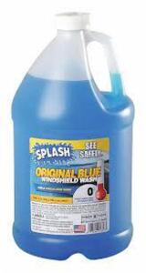 DESCRIPTION: (2) WINDSHIELD WASHER FLUID BRAND/MODEL: SPLASH ORIGINAL BLUE RETAIL$: $6.00 EA SIZE: 1 GALLON QTY: 2