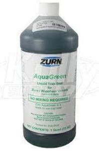 DESCRIPTION: (6) WATERLESS URINAL SEALANT BRAND/MODEL: ZURN #ZGS INFORMATION: AQUA GREEN RETAIL$: $31.97 EA SIZE: 1 QT QTY: 6