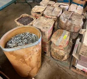 LARGE GROUP OF ROOFING HARDWARE AND FASTENERS