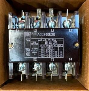 DESCRIPTION: MAGNETIC CONTACTOR INFORMATION: 4-POLE 110V QTY: 1