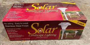 DESCRIPTION: (5) 2CT PACKS OF SOLAR LANDSCAPE LIGHTING BRAND/MODEL: 517756 QTY: 5