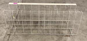 DESCRIPTION: (2) 46" WIRE RACKS QTY: 2