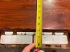 DESCRIPTION: 48" X 30" SOLID HARDWOOD TABLE TOP W/ BASE. SIZE: 48" X 30" QTY: 1 - 7