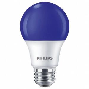 DESCRIPTION: (6) A19 BLUE LED LIGHT BULBS BRAND/MODEL: PHILIPS 929001998005 RETAIL$: $6.04 EACH QTY: 6