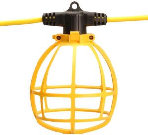 DESCRIPTION: 100' PLASTIC STRING LIGHT TEMPORARY WORK LIGHT BRAND/MODEL: SOUTHWIRE 7145SW RETAIL$: $95.83 QTY: 1