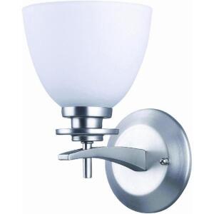 DESCRIPTION: (2) NEW YORKER BRUSHED NICKEL WALL SCONCES BRAND/MODEL: HOME IMPRESSIONS 500357 RETAIL$: $22.99 EACH QTY: 2