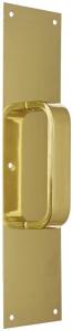 DESCRIPTION: BRASS PULL PLATE DOOR HANDLE BRAND/MODEL: ROCKWOOD 239290 RETAIL$: $126.03 QTY: 1