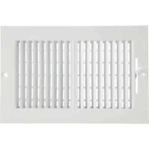 DESCRIPTION: (10) WHITE STEEL WALL REGISTERS BRAND/MODEL: HOME IMPRESSIONS RETAIL$: $11.49 EACH SIZE: 6"X10" QTY: 10