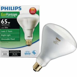 DESCRIPTION: (4) 65W REPLACEMENT BR40 FLOOD BULBS IN SOFT WHITE BRAND/MODEL: PHILIPS RETAIL$: $7.31 EACH QTY: 4