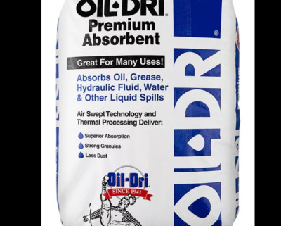 DESCRIPTION: (2) 32 QT. BAGS OF PREMIUM ABSORBENT BRAND/MODEL: OIL-DRI RETAIL$: $11.00 EACH QTY: 2