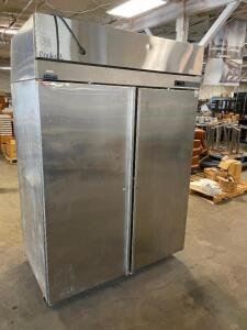 NORLAKE TWO DOOR COMMERCIAL REFRIGERATOR.