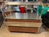 VOLLRATH 60" STAINLESS BUFFET TABLE W/ HEAT LAMPS - 2