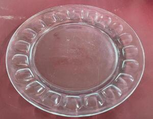 (30) ARCOROC 9" CLEAR GLASS SALAD PLATE