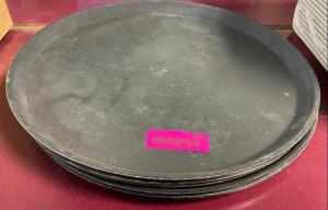 (5) 16" ROUND DRINK TRAYS