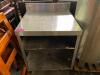 DESCRIPTION: 27� ALL STAINLESS BAR CABINET W/ 4� BACK SPLASH SIZE: 27� QTY: 1 - 2