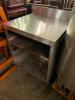 DESCRIPTION: 27� ALL STAINLESS BAR CABINET W/ 4� BACK SPLASH SIZE: 27� QTY: 1 - 3