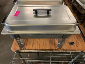 DESCRIPTION: FULL SIZE CHAFFER SET W/ STAND, WATER PAN, INSERT, AND LID QTY: 1