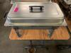 DESCRIPTION: FULL SIZE CHAFFER SET W/ STAND, WATER PAN, INSERT, AND LID QTY: 1 - 2