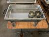 DESCRIPTION: FULL SIZE CHAFFER SET W/ STAND, WATER PAN, INSERT, AND LID QTY: 1 - 3